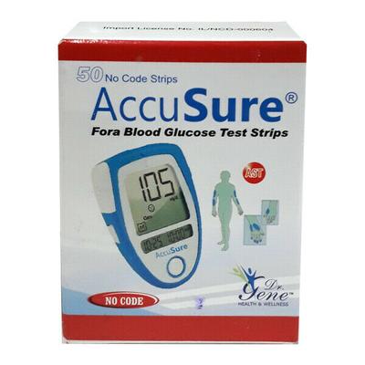 AccuSure Fora Blood Glucose 50 strisce reattive SPEDIZIONE GRATUITA
