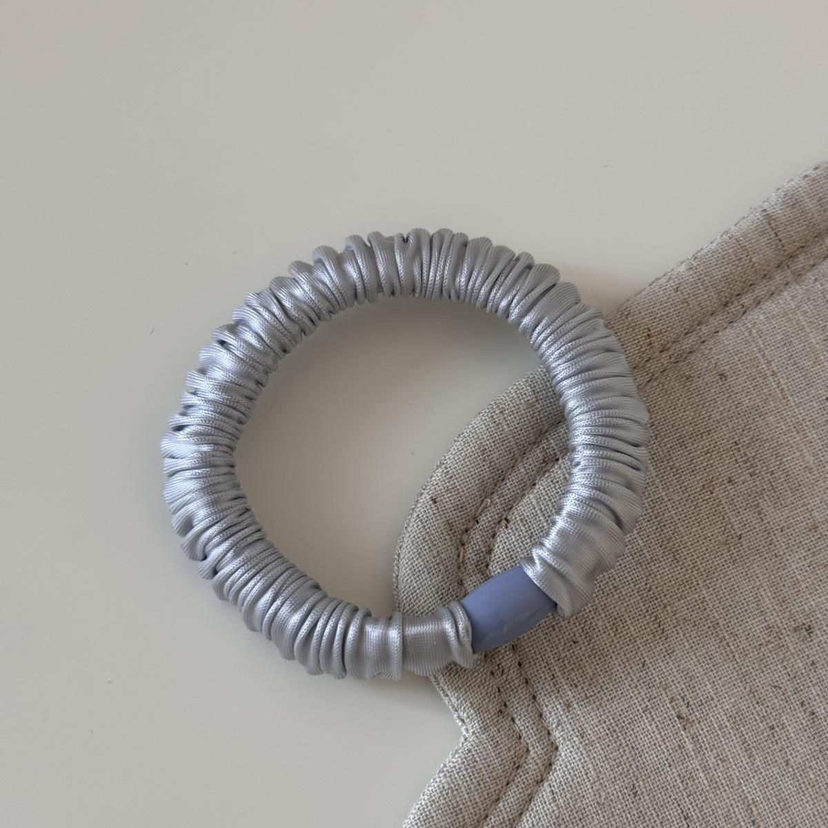 Бесшовный шелковый резинка для волос в корейском стиле - Однотонная эластичная резинка/Аксессуар для волос