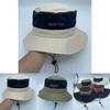 Summer Nylon Fisher Hat With Wide Brim And Sun Protection For Outdoor Activities