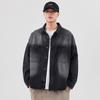 2024 Autumn/Winter Men's Loose Japanese Denim Jacket: Washed Casual Long Sleeve Shirt Style Streetwear.