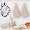 1/5pcs Kitchen Lock Edge Woven Towel High-quality Ultra-fine Fiber Waffle Cloth Reusable Super Absorbent Dishwasher Towel