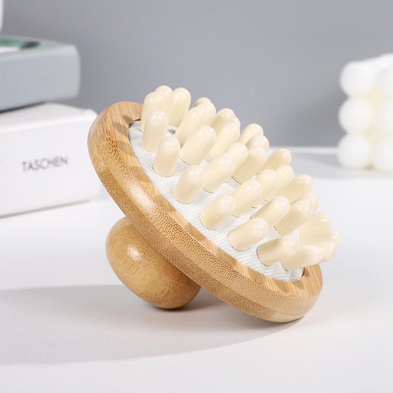 Oval Beech Wood Bath Brush - Boar Bristle Back Scrubber and Handheld Sisal Massage Brush