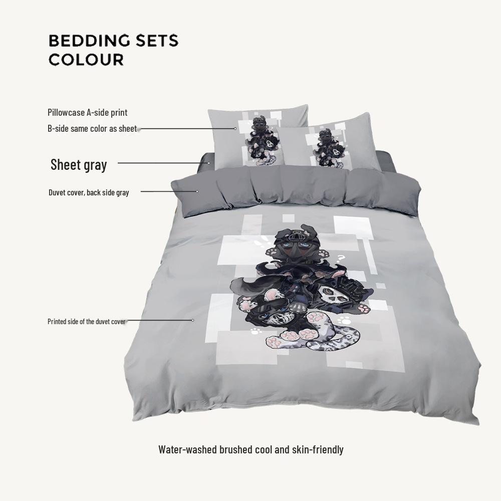 Call of Duty Gaming-Themed Four-Piece Duvet and Bedding Set for Boys' Dorm Room