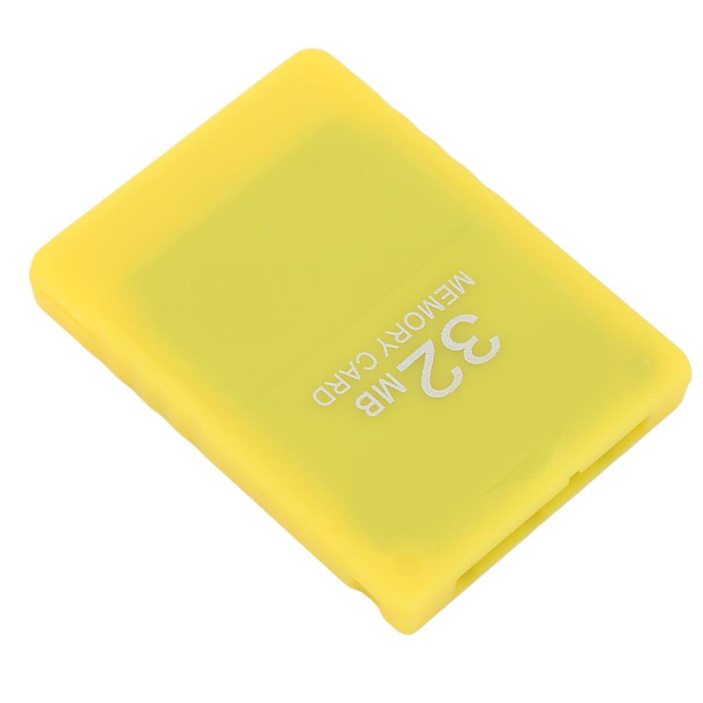 32MB Game Memory Card High Speed FMCB 1.966 Memory Card Data Storage Memory Card for PS2Yellow