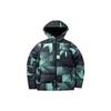 Série Basketball Veste en duvet à capuche colorblock entièrement imprimée Homme Vêtements d'extérieur Vert conte de fées 152141923-4