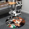 Volleyball,Haikyuu Chair mat Round Rug Office carpet, Machine Washable, Non slip, Suitable for Living Rooms, Bedrooms