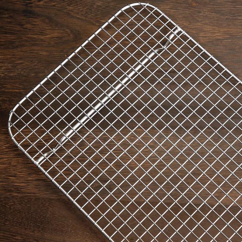 Edelstahl BBQ Brot Kuchen Kühlregal Abtropfgestell Kühlgitter Backform Haushaltsbackwerkzeuge Küchenzubehör