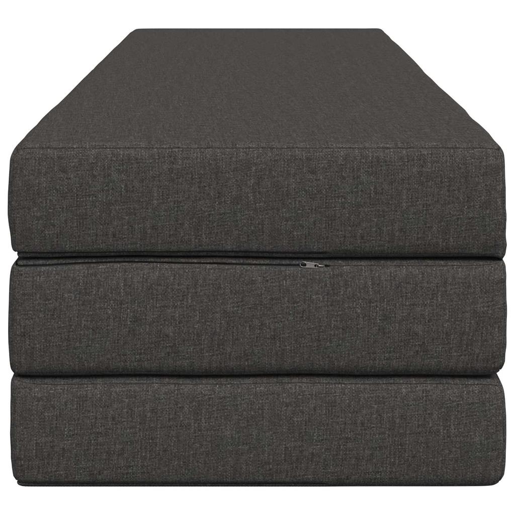 Folding Sofa Bed 180 x 67 x 45 cm Dark Grey