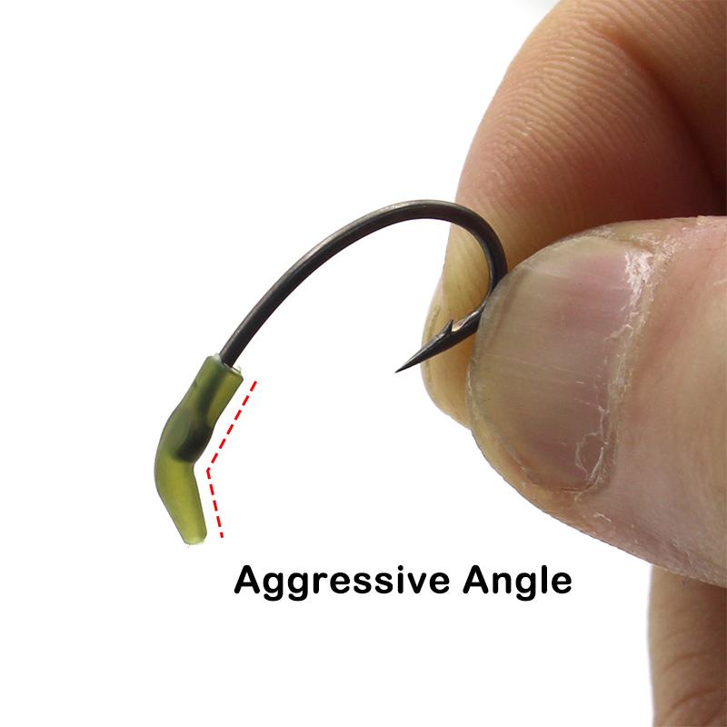 30x Carp Fishing Accessories Hook Kickers Line Aligner Size S/M/L/XL/XXL Fit For Shank Hook 1/2/4/6/8/10 Hair Rigs Tackle