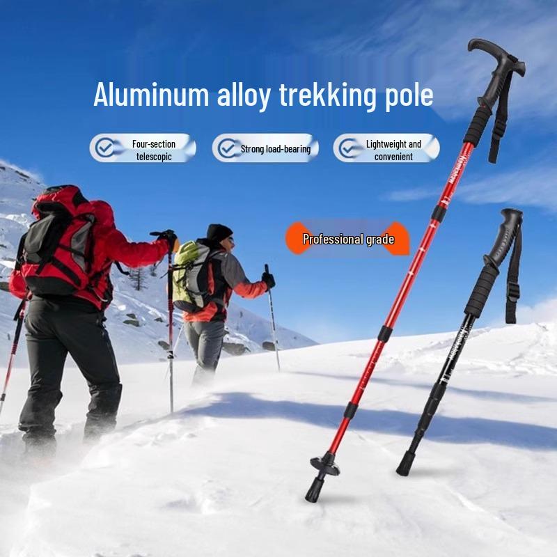 Professional Telescopic Folding Trekking Poles - Anti-slip Unisex Hiking Climbing Sticks