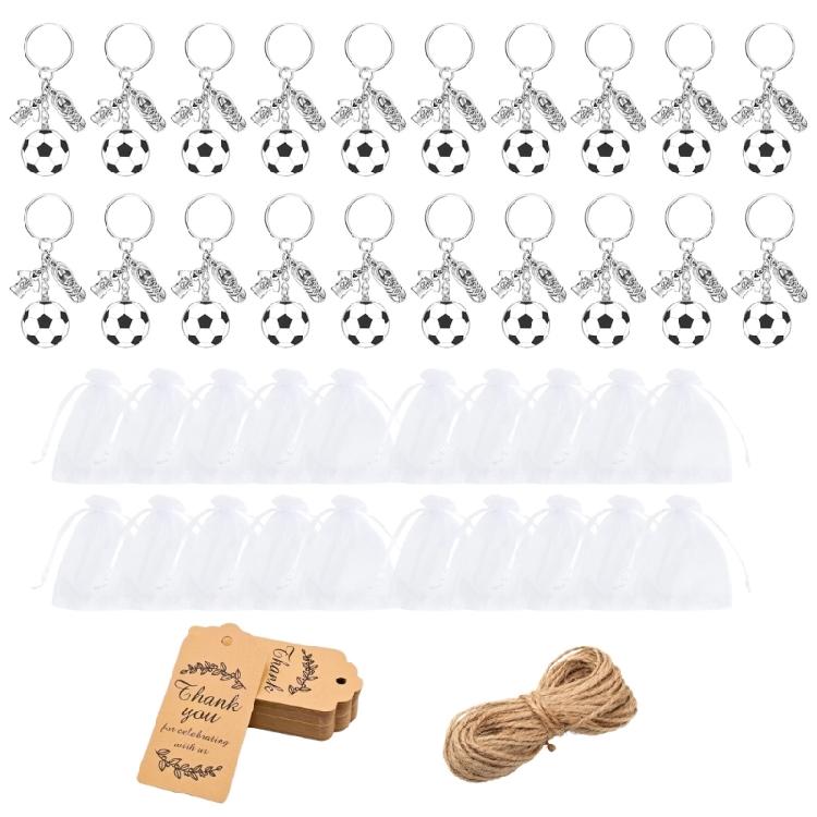 

20 Items Football Game Commemorative Metal Keychain Attachments For Supporter Groups And Unique Experiences 1