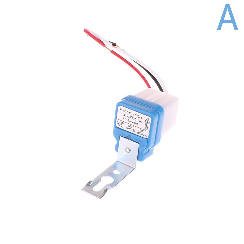Automatic On Off Photocell Street Lamp Light Switch Controller Dc Ac 12/24/110/220V 50-60Hz 10A Photo Control