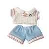 Plüschumhang 10cm Baumwollpuppenkleidung Anziehpuppe Niedlich 20cm Puppenkleidung Outfit Blaues Anzugpuppenkleidungsset Puppenzubehör