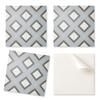Set of Self-Adhesive PVC Tiles Geometric In Pastel Colors 20x20x20 Cm