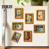 Decorative Fridge Magnets for Photos Cute Cat Magnetic Magnet, Vintage Wooden Picture Frame, Fun Frames Office Whiteboards Scene Decor Metal Cabinets,