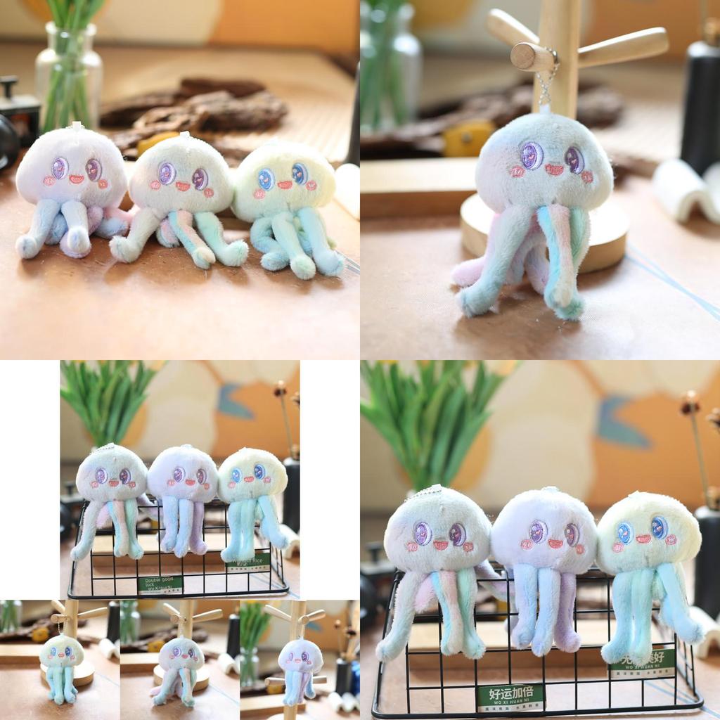Adorable Plush Octopus Keychain Cute Soft Short Plush Toy Stuffed Animal
