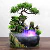 Humidificador de cascada con fuente atomizadora de escritorio para decoración de escritorios de oficina y hogar.