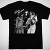 Jackson Browne Linda Ronstadt im Konzert signiertes T-Shirt schwarzes T-Shirt S-4XL