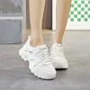 Dad shoes women's new 2025 spring thick-soled small sports shoes Hong Kong style casual little white shoes children's tide J01