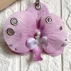 Exquisite Phalaenopsis Orchid Keychain Fashion Simulation Flower Bag Pendant Backpack Decoration Ornaments Accessories Gifts