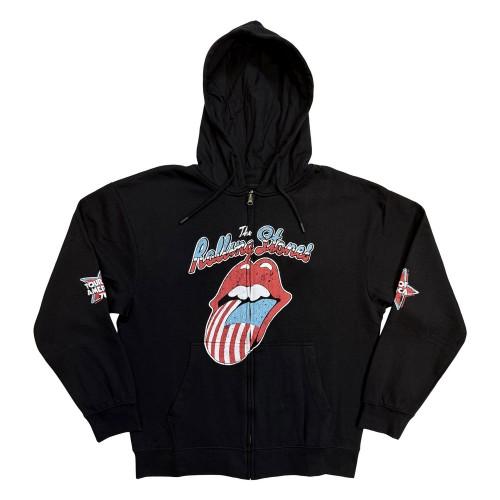 The Rolling Stones Unisex Adult US Tour Â´78 Full Zip Hoodie