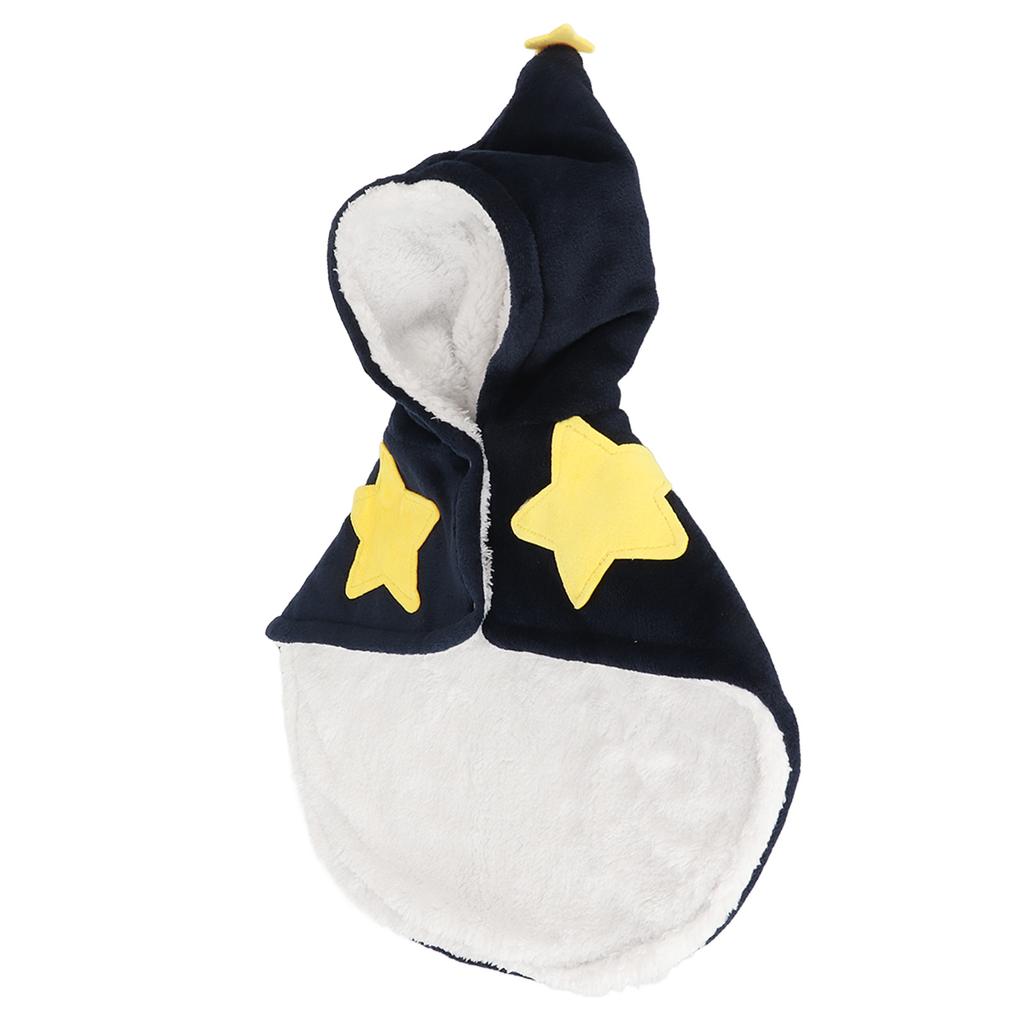 Haustier Kapenumhang Flanell Hautfreundlich Warm Haustier Kapuzenkostüm für Halloween Party Täglich L