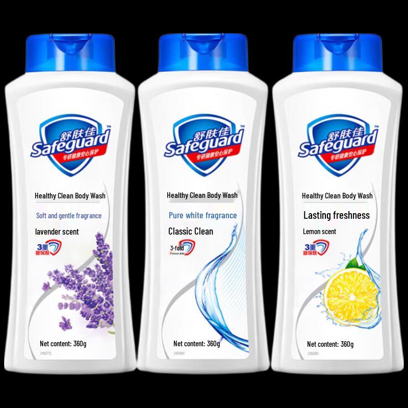 Safeguard Healthy Protection Shower Gel 3-Pack (Assorted Scents)
