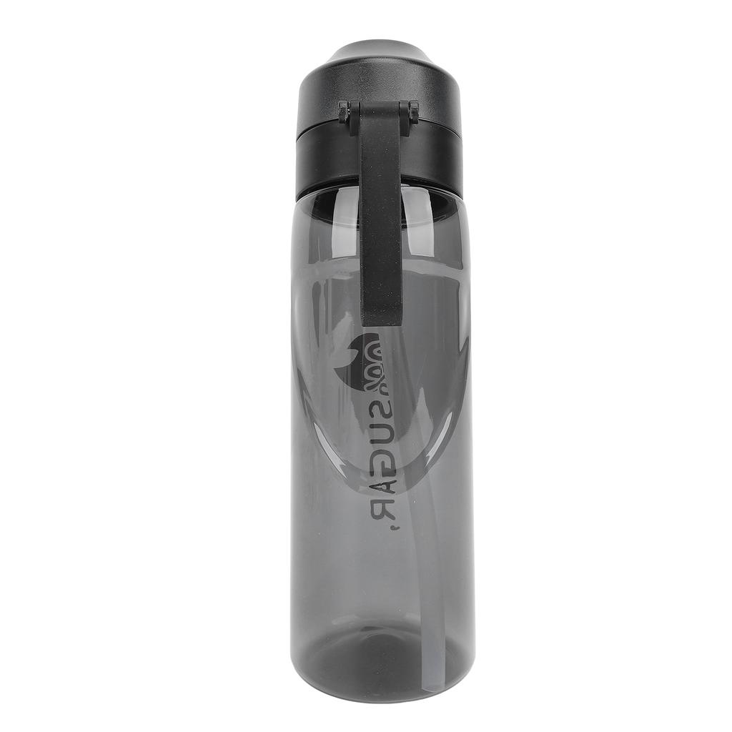 650ml Air Scent Water Bottle Straw Scent Water Cup with 2 Rings for Hiking Picnic Outdoor Travel