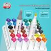 Popular Quick-Dry Double-Ended Marker Set: 12, 24, 36, 48, 60 Colors with Triangular Barrel and Eco-Friendly Ink.