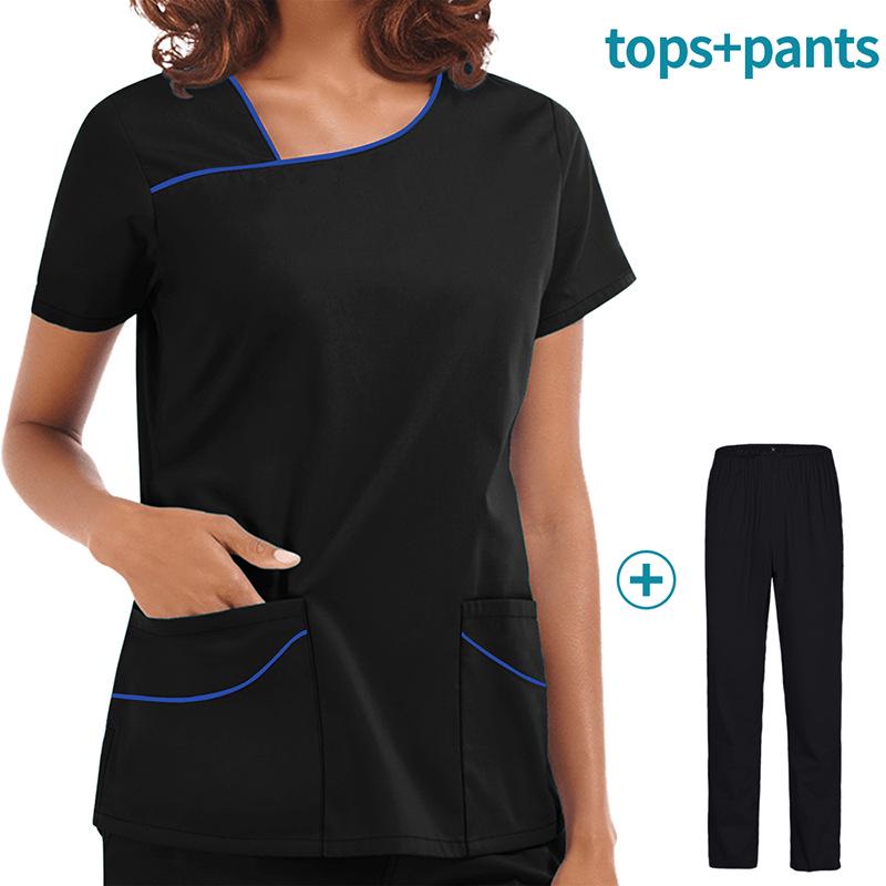 Costum medical cu mânecă scurtă pentru femei pentru sala de operații - Halat de gestionare a pielii și de izolare pentru asistente medicale și chirurgi