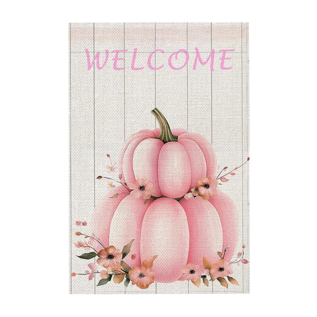 Halloween Garden Flag Pumpkin Ghost Witch Halloween Flags Double Sided Funny Yard Decoration for Outdoor Welcome