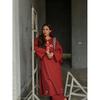 Pakistani Style Cotton Kurti Palazzo Set Indian Women's Ethnic Kurta Set Dress