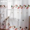 1PC NAPEARL Christmas Style Sheer Curtains Exquisite Santa Claus Pattern Embroidered Tulle for Living Room Bedroom Balcony Window Home Decor