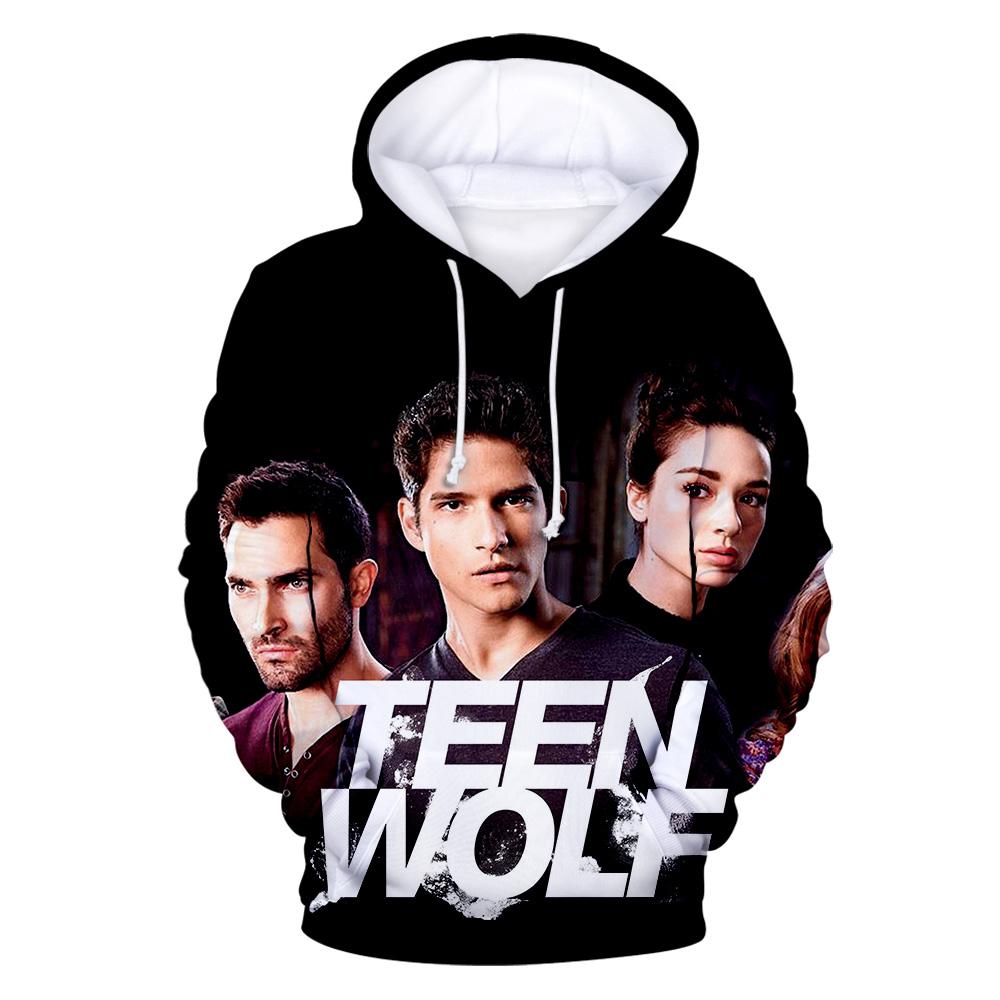 Felpe con cappuccio Stampa 3D Serie TV Teen Wolf Autunno Uomo Donna Moda Felpe Oversize Felpa con cappuccio Maglioni da uomo Tuta Abbigliamento Uomo