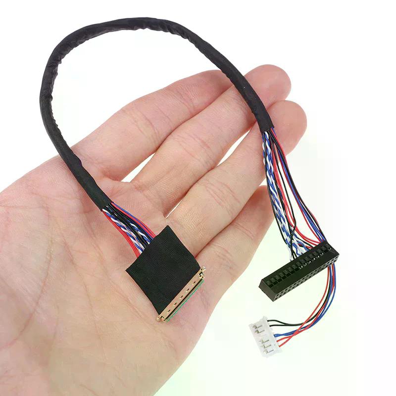 1 Adet Yeni Gelen 40 Pin 1 Kanal 6 Bit LED LCD LVDS Ekran Kablosu Ekran İçin