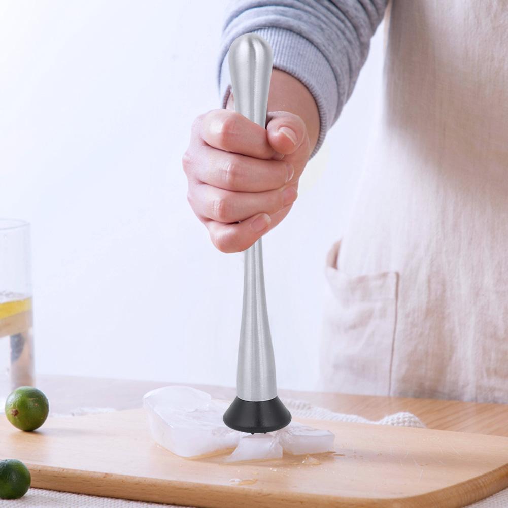 Stainless Steel Ice Crushing Rod Mixer Shaker Cocktail Muddler Barware Kitchen Tools
