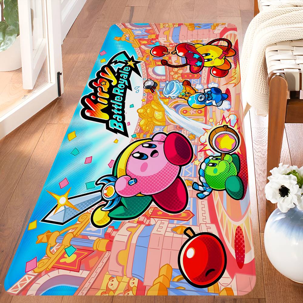 Hot Lovely K-Kirbies Animation Floor Mat Cheaper Anti-slip Modern Living Room Balcony Printed Bedside Mats