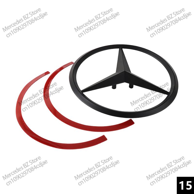 3d ABS Black Rear Trunk Star Logo For Mercedes Benz W203 W204 W205 W212 W213 W176 W177 W246 X156 X253 W222 W223 W117 Accessories
