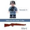 Compatible Lego WWII Military Minifigures: US Army Soldiers with Weapons - Educational Assembly Toys for Boys