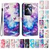 Coloured Drawing Wallet Case for Realme C67 C65 C63 C61 C55 C53 C51 Narzo 60 50 Pro 60X N55 N53 Shockproof Stand Phone Cover