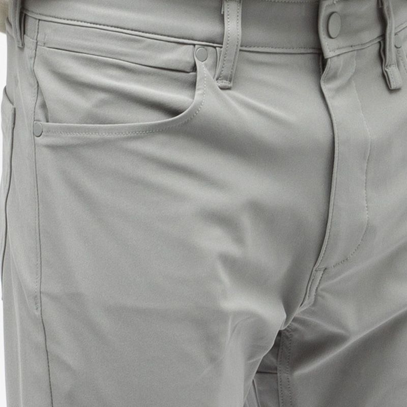 Men's DOCKERS Fitted 7/8 Cotton Canvas Trousers Grey