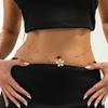 IngeSight.Z Exquisite Sexy Bikinis Belly Waist Chain for Women Fashion Gold Color Drop Oil Flower Body Jewelry Party Accessories