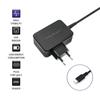 Qoltec Ładowarka sieciowa 65W | 5-20V | 3-3.25A | USB typ C | PD | Laptop | Smartfon | Czarna