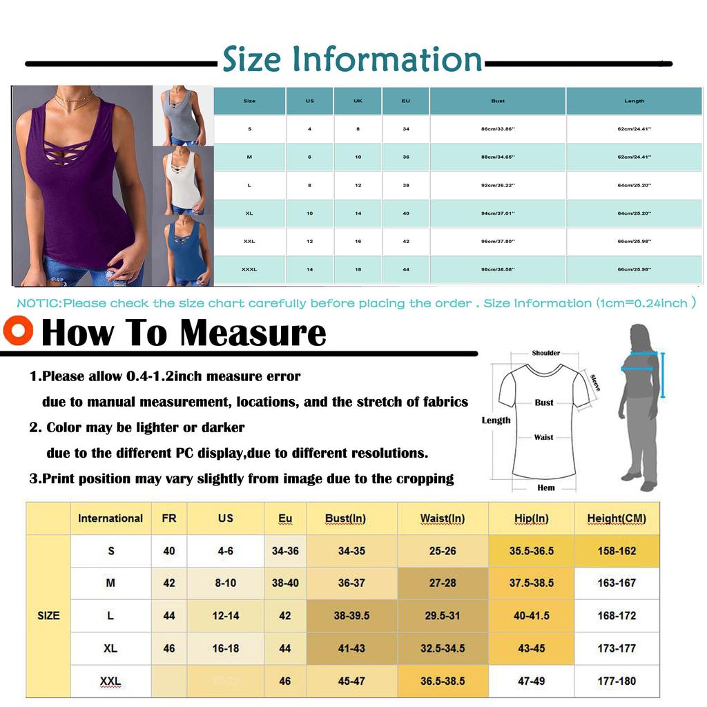 Womens Cross Bare Chest Sleeveless Summer Tops Color Block Side Split Shirts