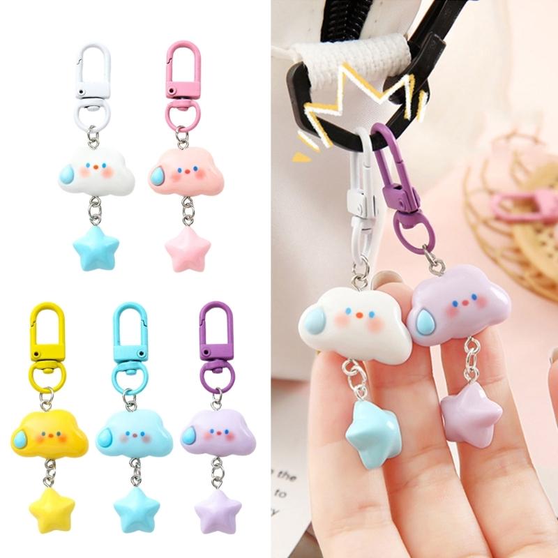 Playful Cloud Keychain for a Whimsical Twist Soft and Durable Key Rings Ornament Hilarious Cloud Key Chain Accessories