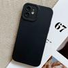 pure color Matte Simple Soft Silicone Phone Case for For Iphone 16 1 14 13 12 11 Pro Max  Plus  Lens Protection Shockproof Cover