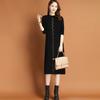 With Coat Women's Sweater Skirt Autumn and Winter New Thickened Loose Medium and Long Knee-length Knitted Dress