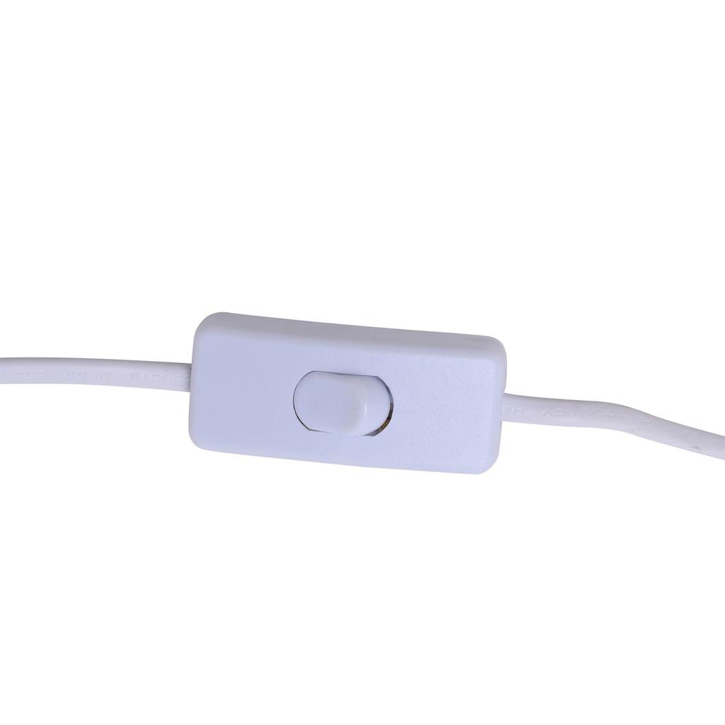 Hestia Hvit Keramisk Floral Bordlampe