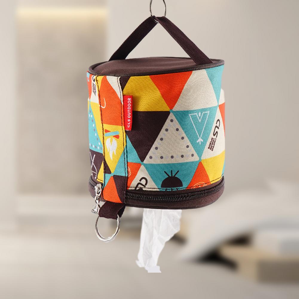 Camping Tent Folding Toilet Paper Hanging Holder Roll Case Storage Box Bag Outdoor Camping Hiking Picnic Tents Accessories 40a