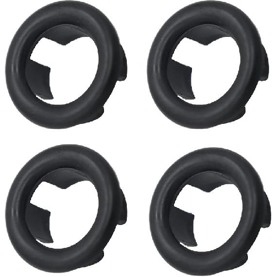 4 Pieces Bathroom Basin Sink Overflow Cover Rings Sink Overflow Ring Hole Round Basin Trim Drain Cap Cover for Kitchen Bathroom